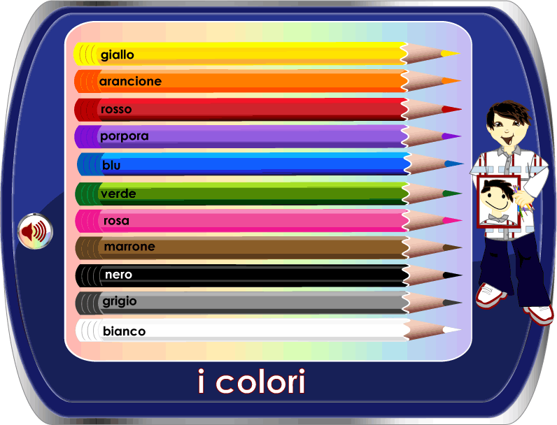 learn the colors in italian