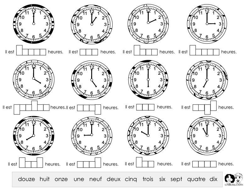 time box french