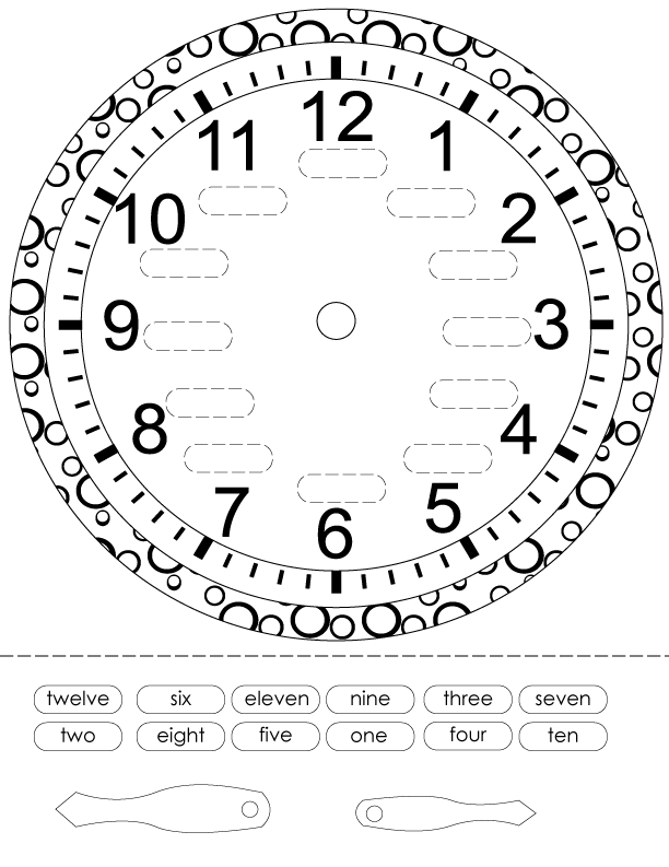 time worksheets french