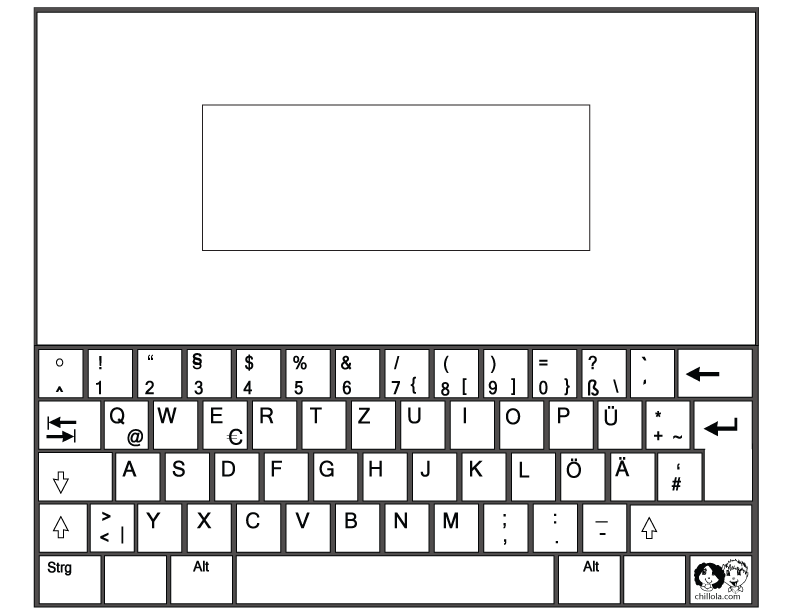 computer german printout