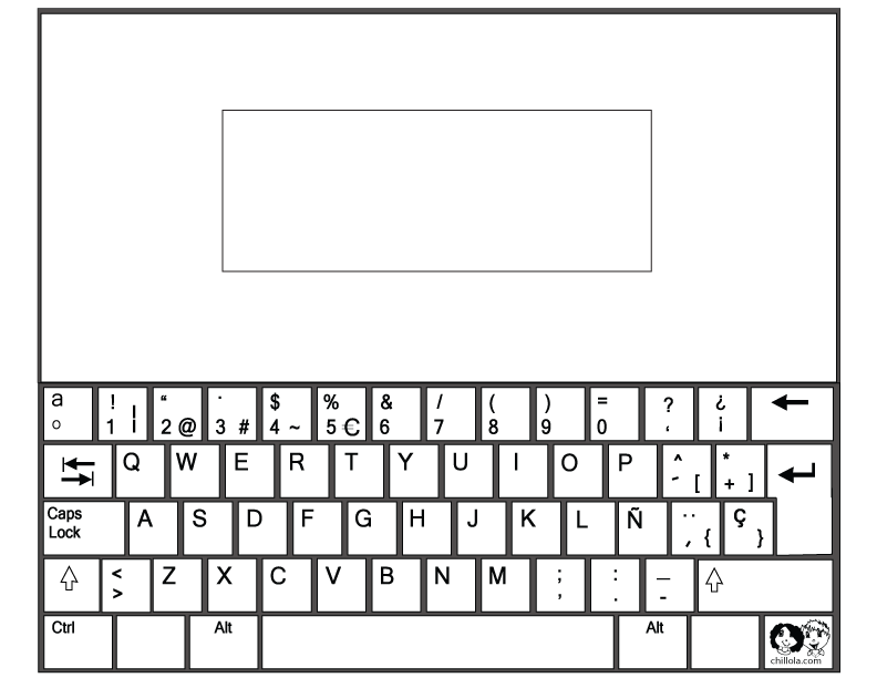 computer spanish printout