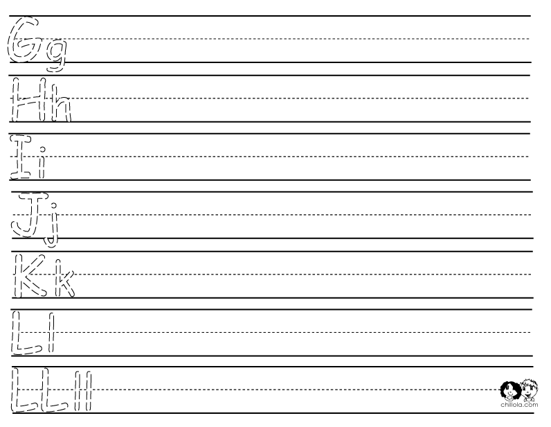 alphabet worksheet spanish