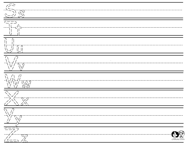 alphabet worksheet spanish