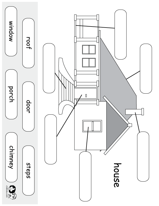 worksheet english house