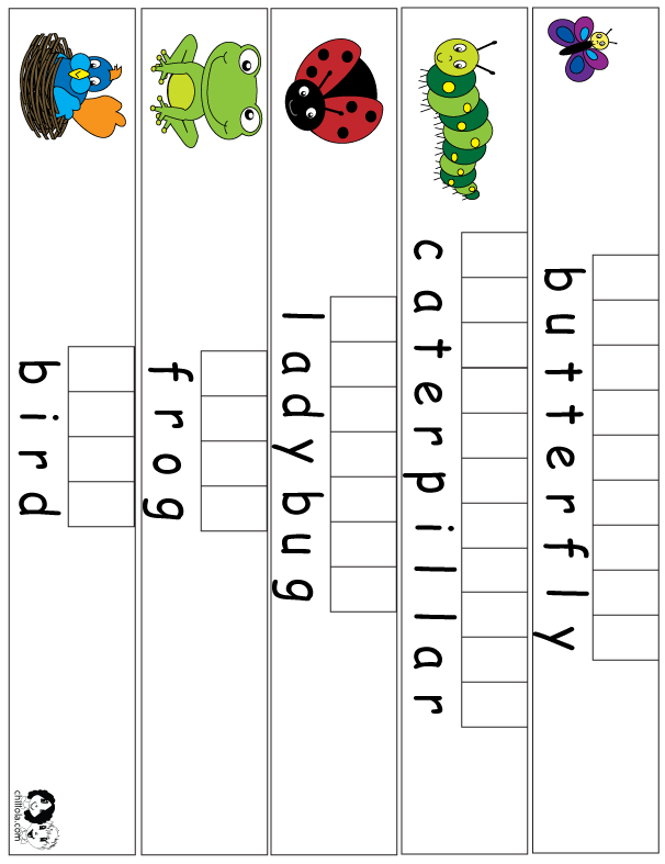 spring words printout english