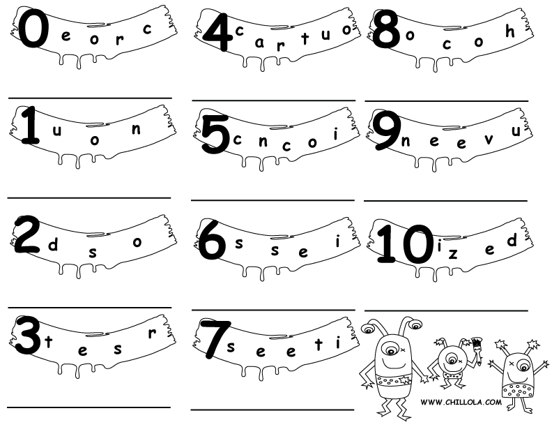 numbers worksheets spanish