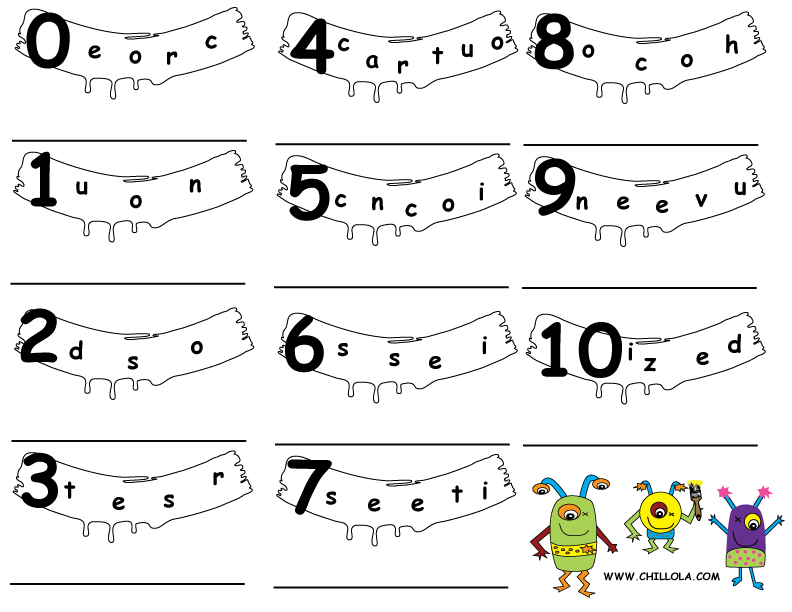 numbers worksheets spanish