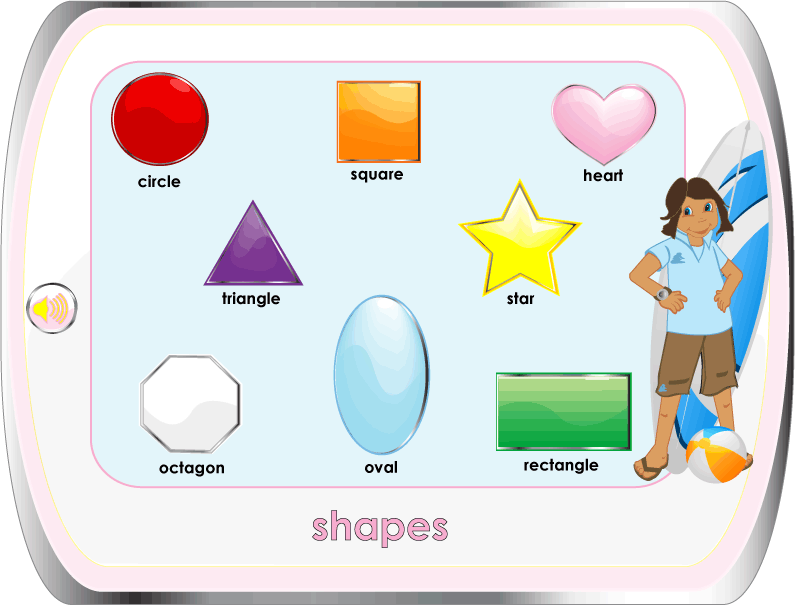 learn the shapes in English