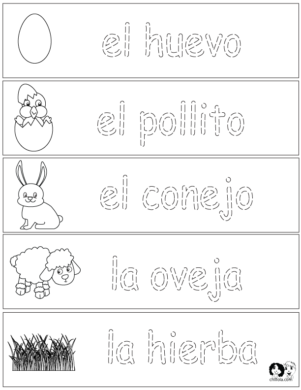 spring spanish worksheets