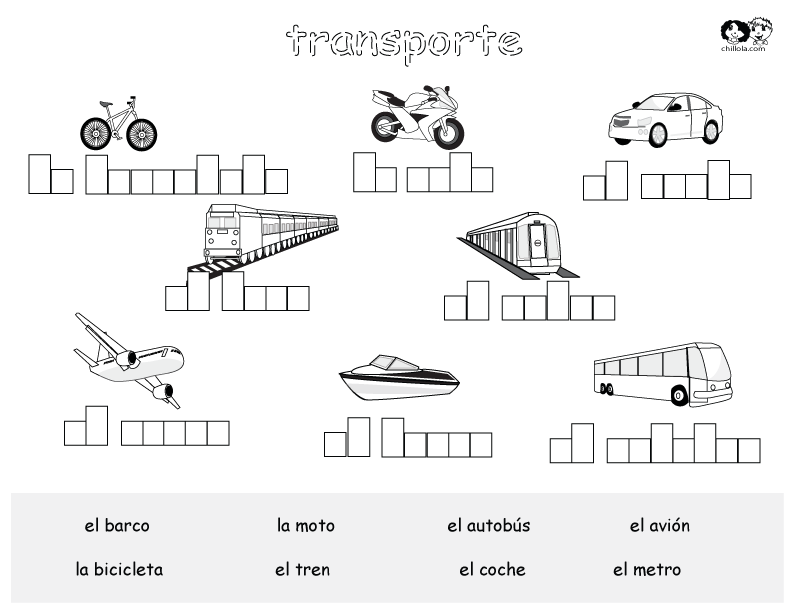 transportation spanish