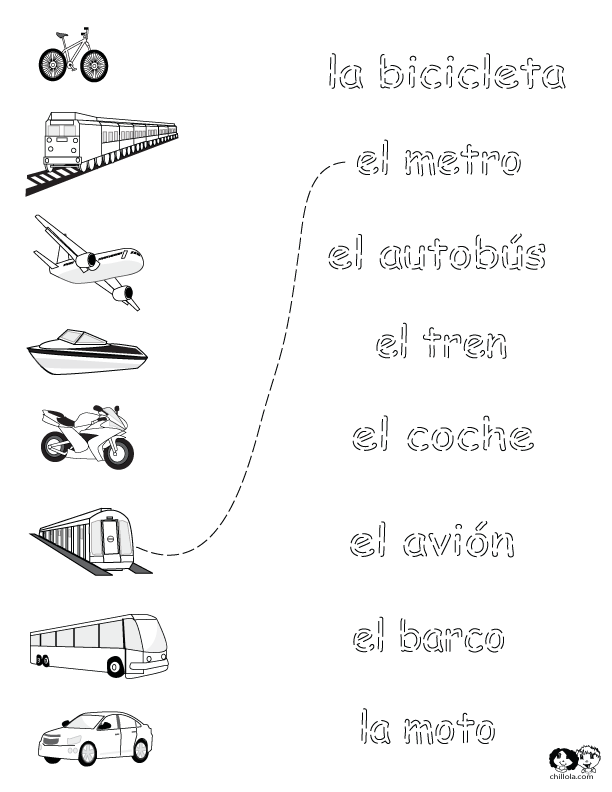 transportation spanish