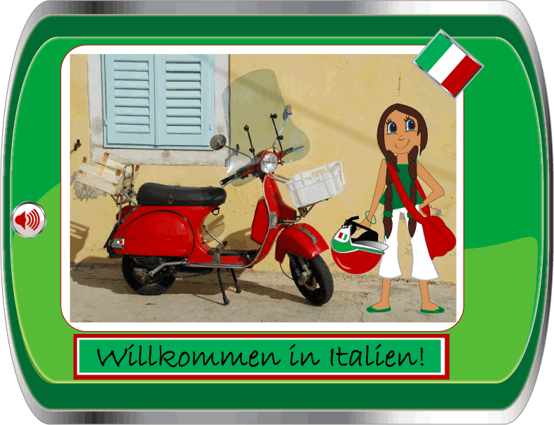 learn about Italy in German