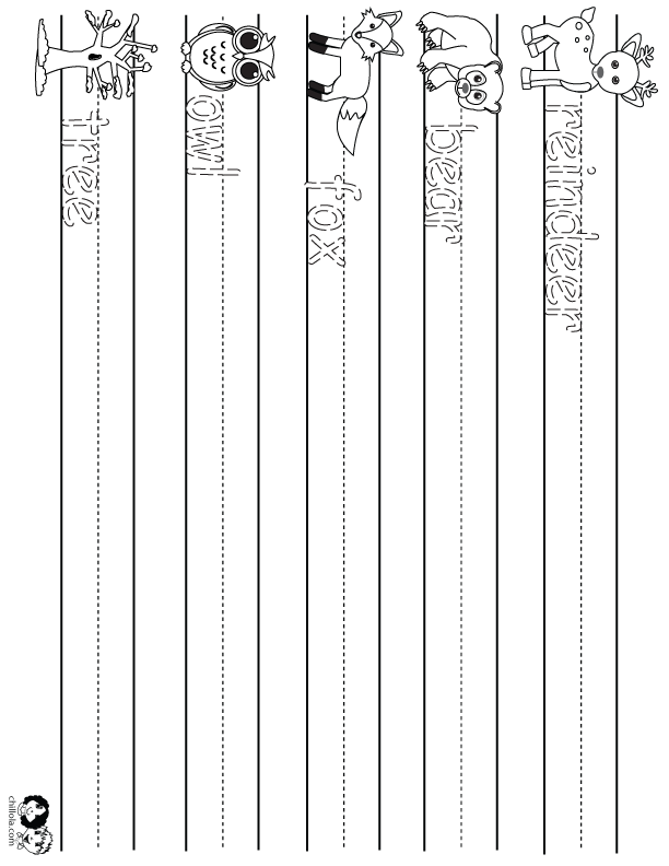 winter animals worksheets